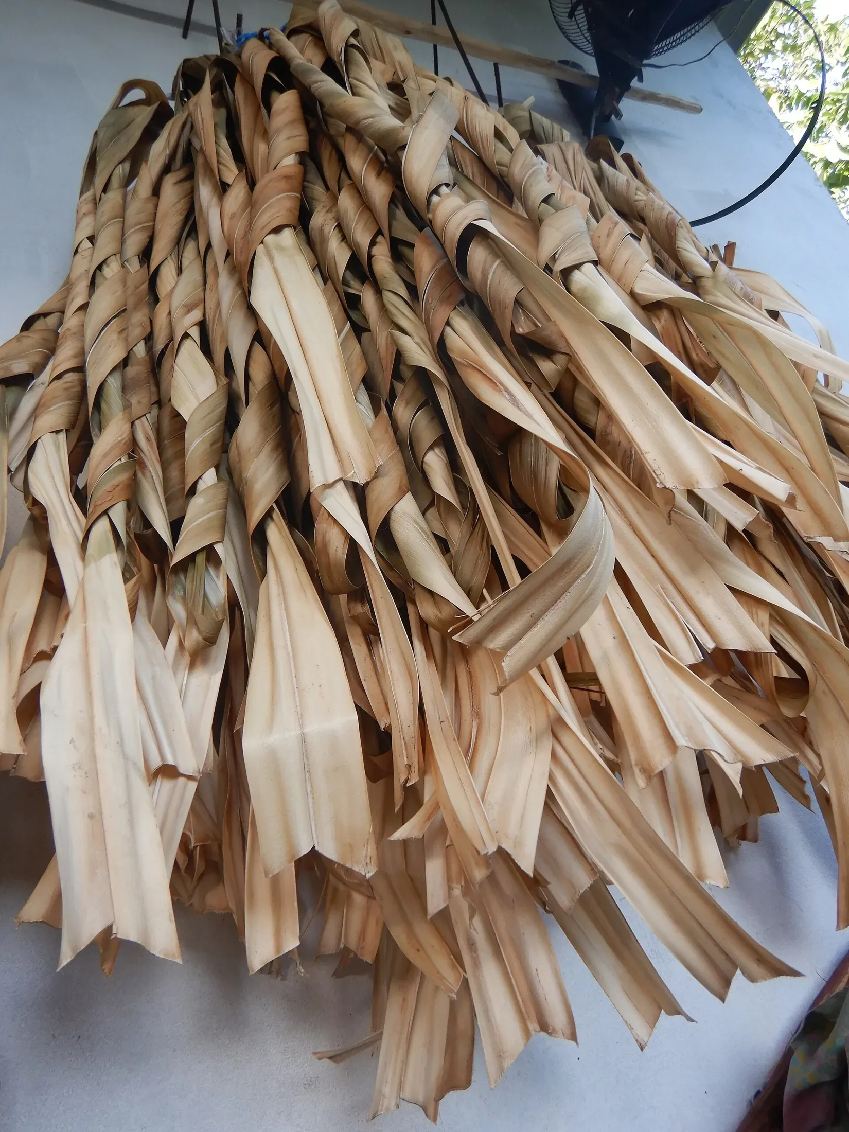 Drying Pandanus on Futuna