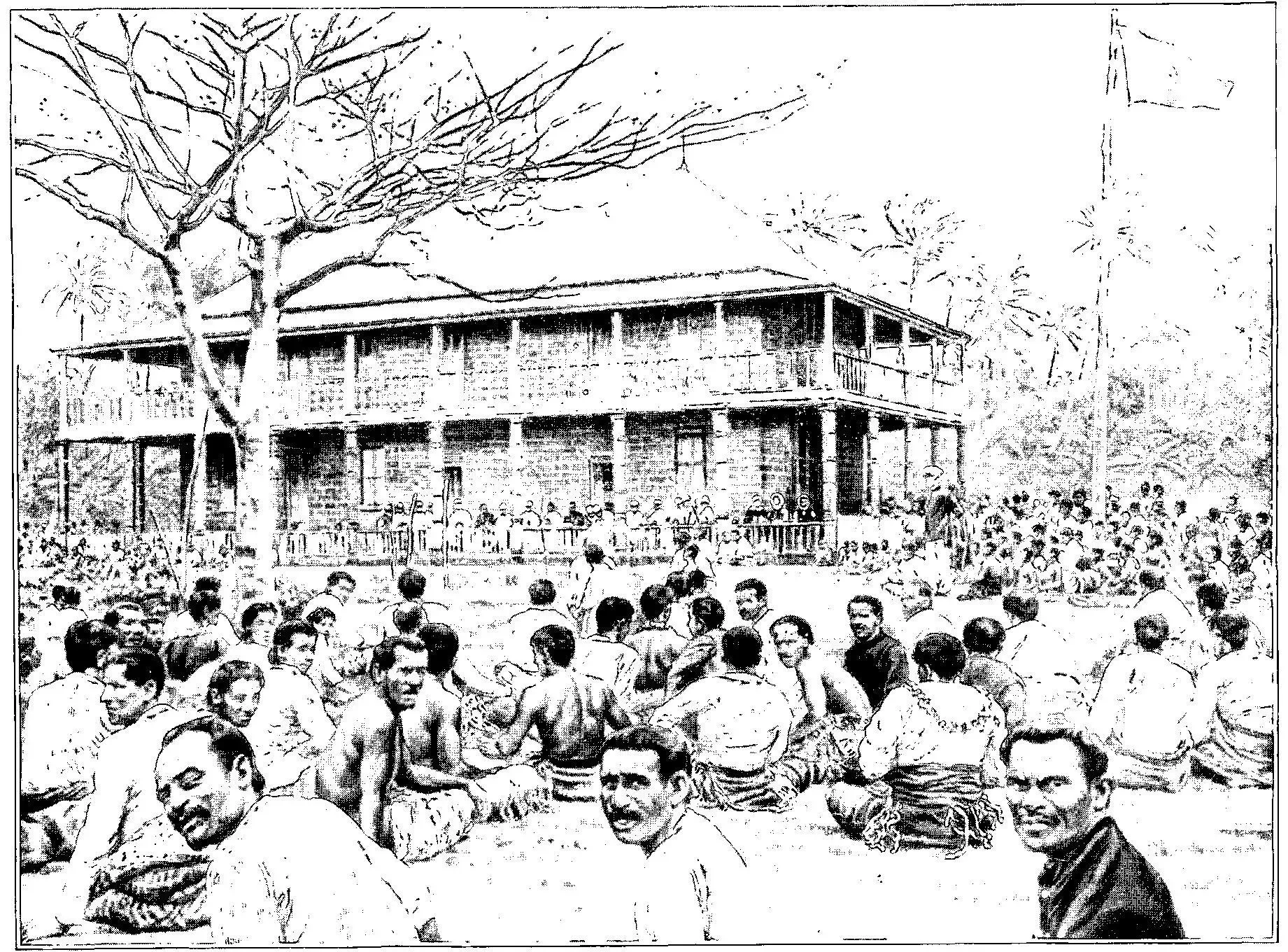 Public Meeting at the Royal Palace, 1900
